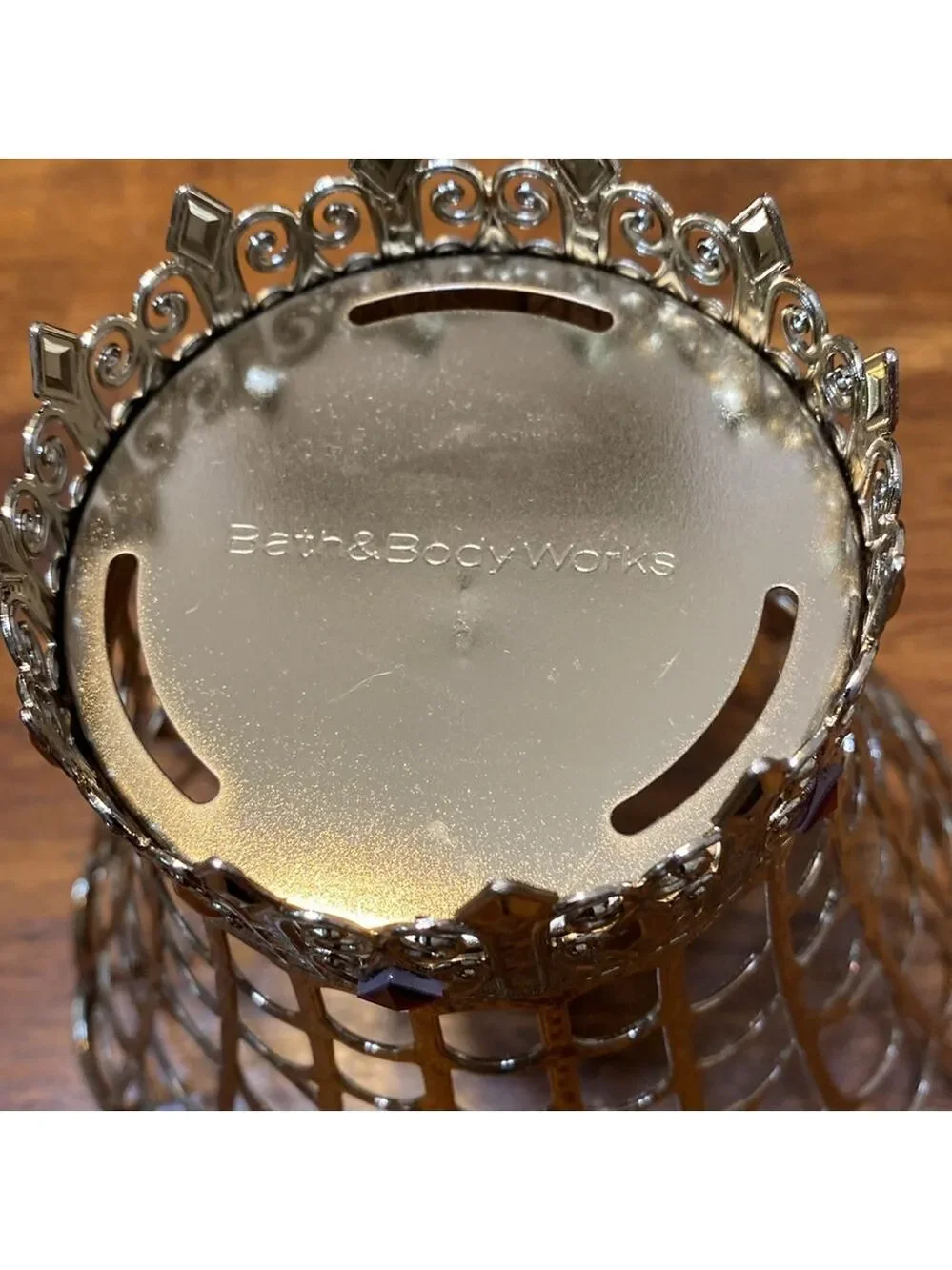 Bath and Body Works Halloween Jeweled Spider single wick candleholder